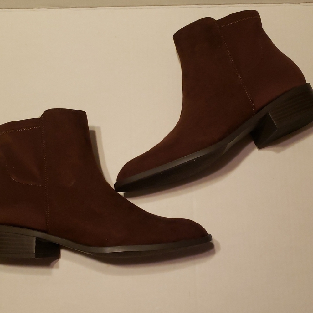 JustFab Dark Brown Ankle Boots
